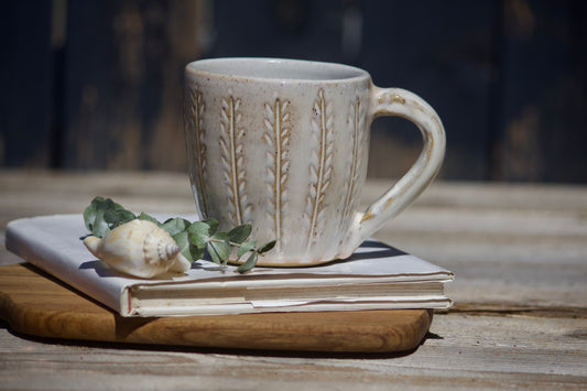 Foxtail grass ceramic mugs