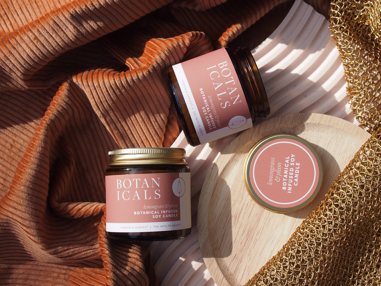 Lemongrass & Plum Botanicals Mini Candle