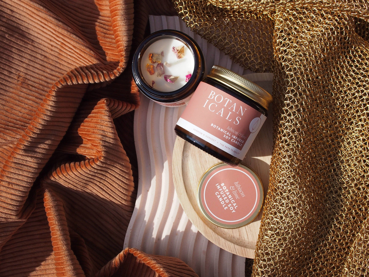Hibiscus & Lime Botanicals Mini Candle