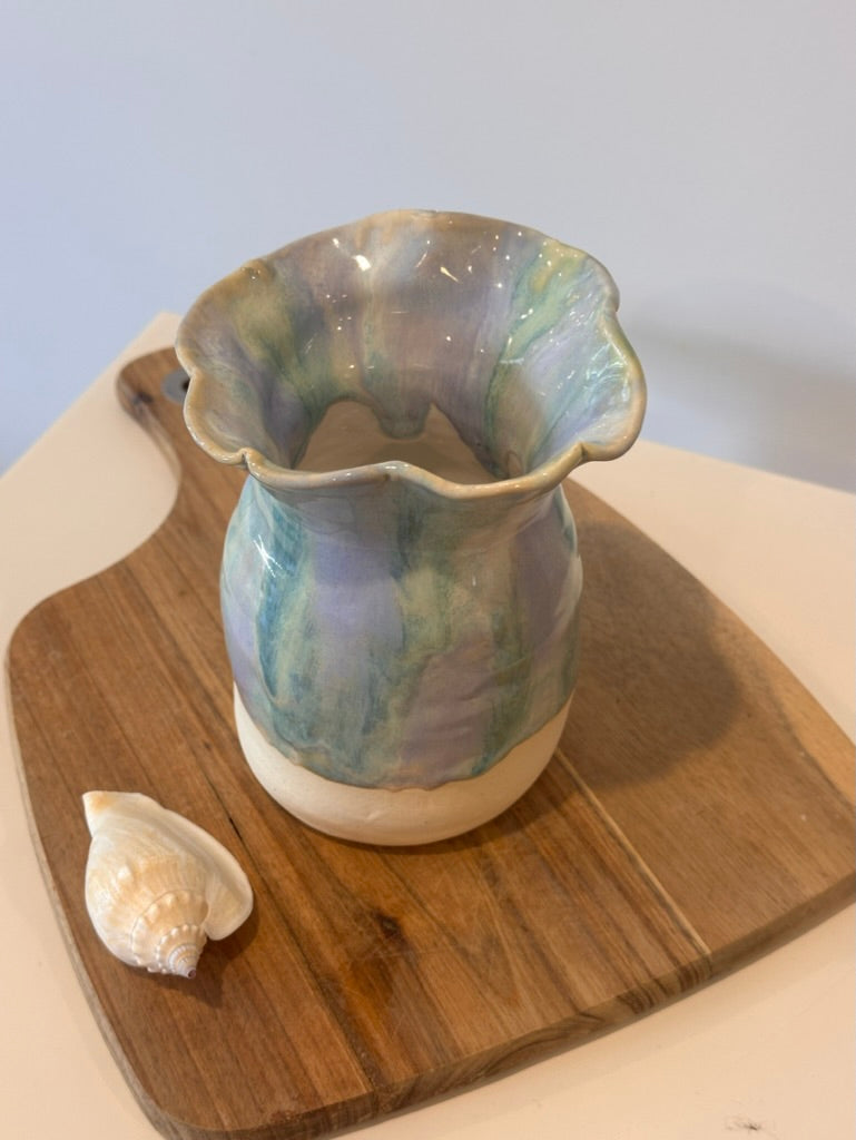Wild lily ceramic handmade vase