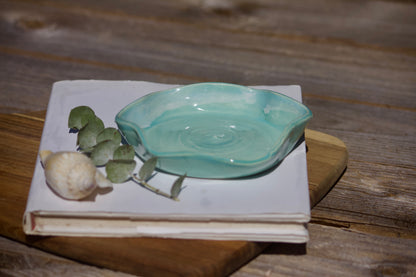 Wave ceramic trinket bowl