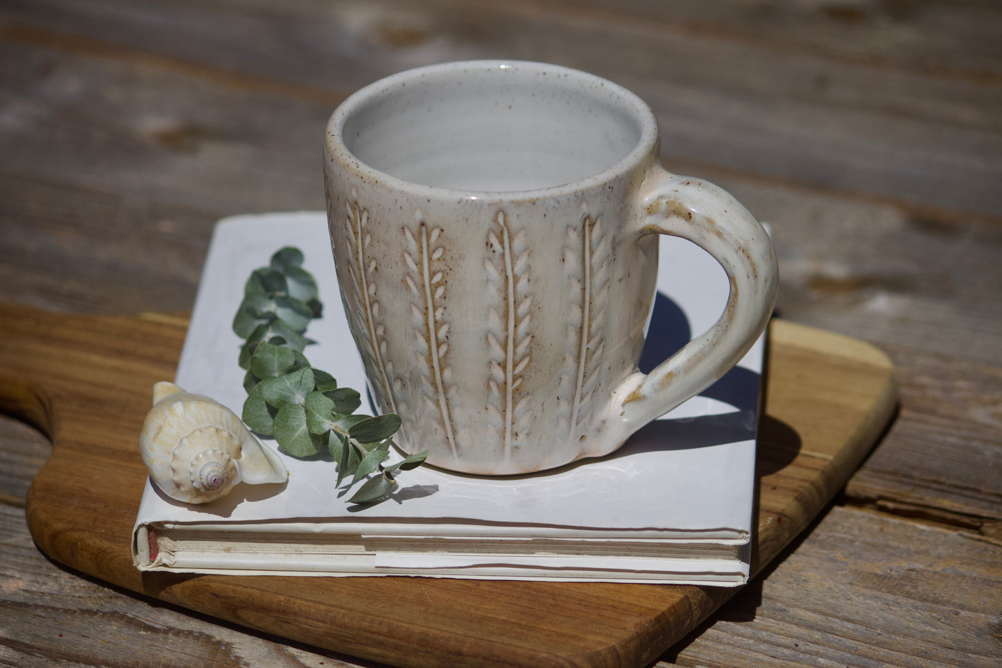 Foxtail grass ceramic mugs