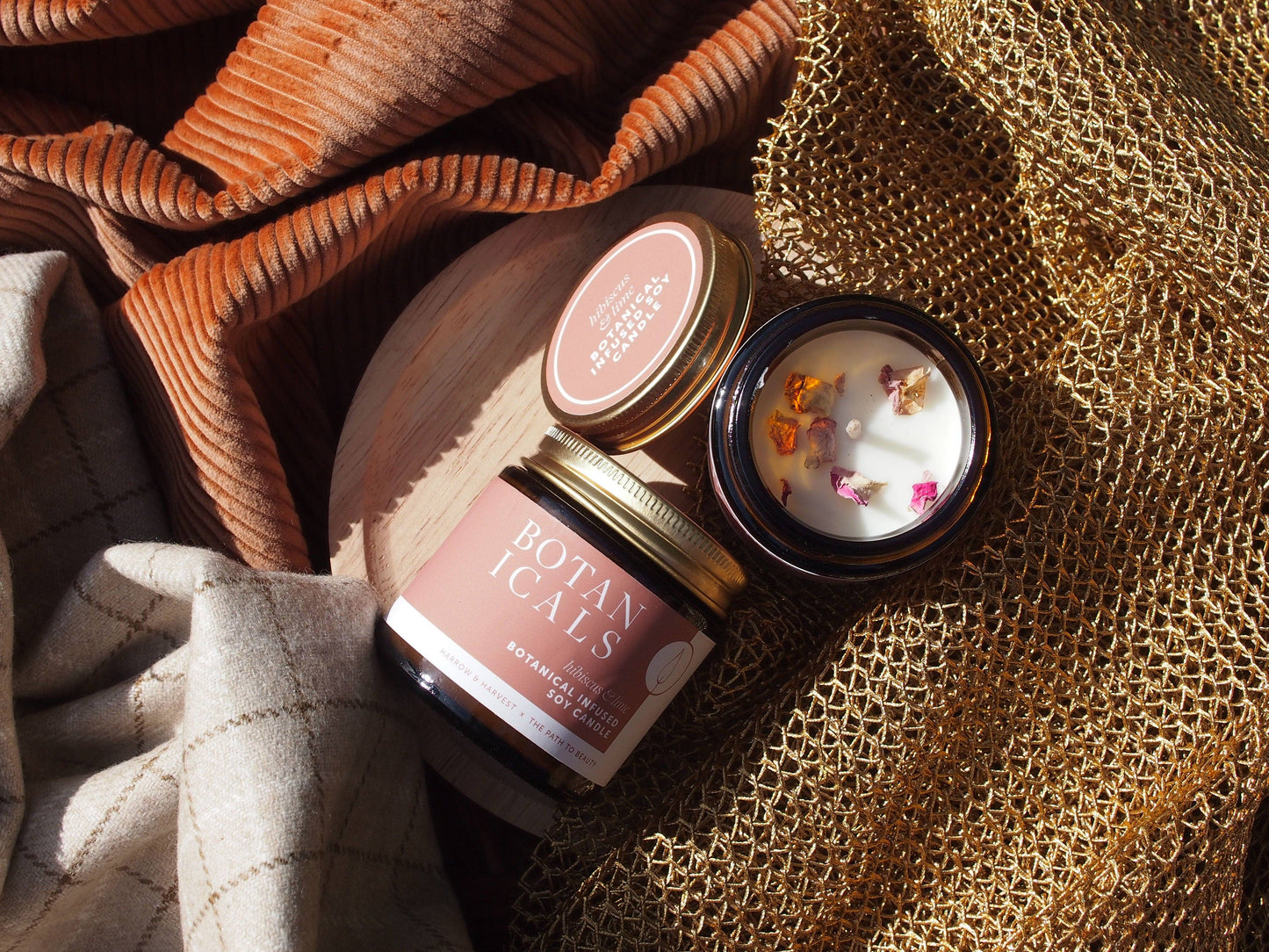 Hibiscus & Lime Botanicals Mini Candle