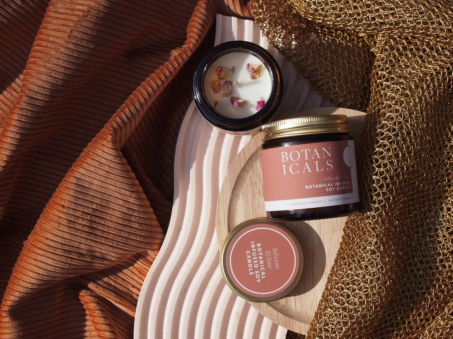 Hibiscus & Lime Botanicals Mini Candle