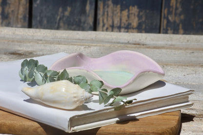 Wave ceramic trinket bowl