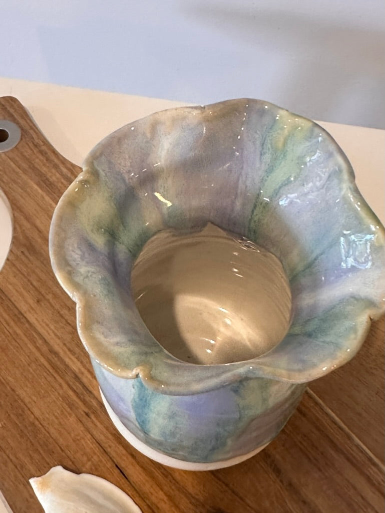 Wild lily ceramic handmade vase