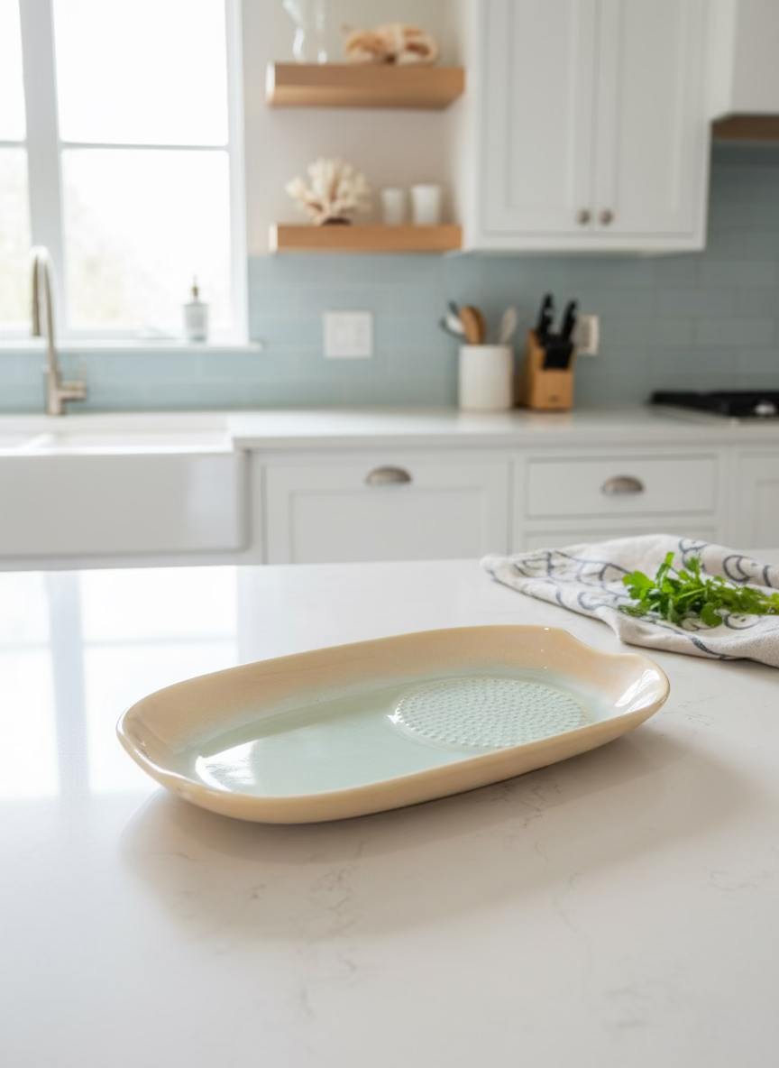 Handmade ceramic grater and herb stripper - Veradee Designs