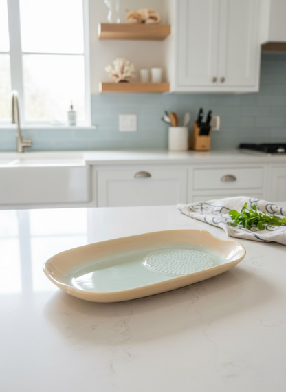 Handmade ceramic grater and herb stripper - Veradee Designs