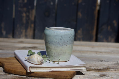Beachy Ceramic Travel Mug