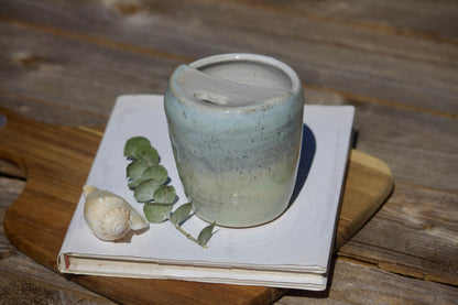 Beachy Ceramic Travel Mug