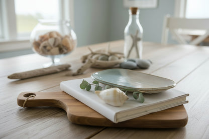 Oblong ceramic side plates