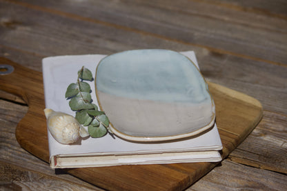 Oblong ceramic side plates