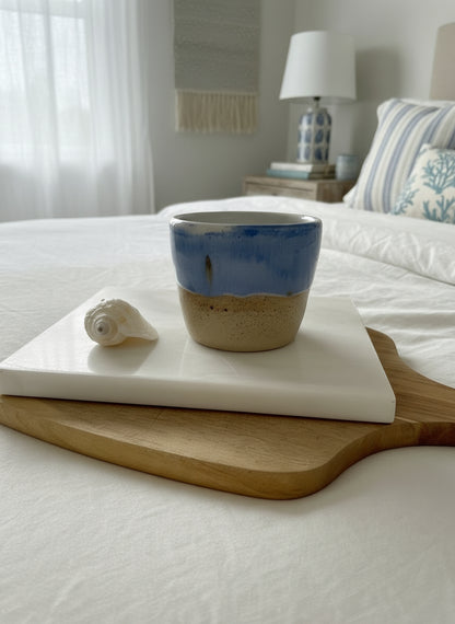 Drippy pastel glaze handmade ceramic cups