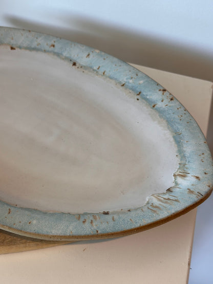 Drippy ocean ceramic platter
