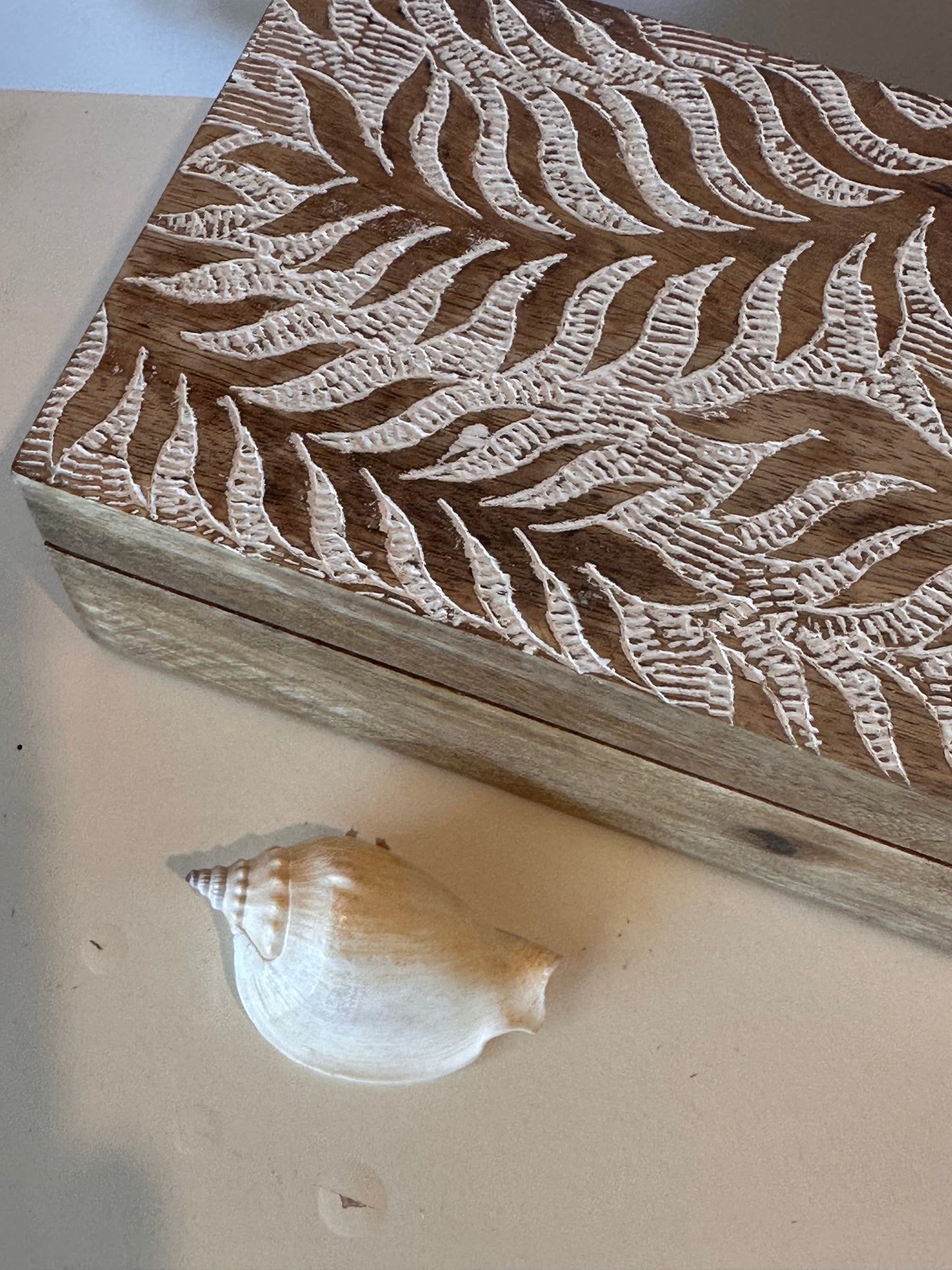 Palm Design Wood Box