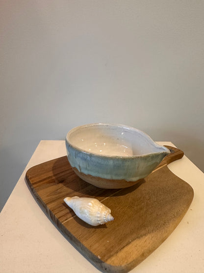 Drippy glaze handmade ceramic matcha bowls