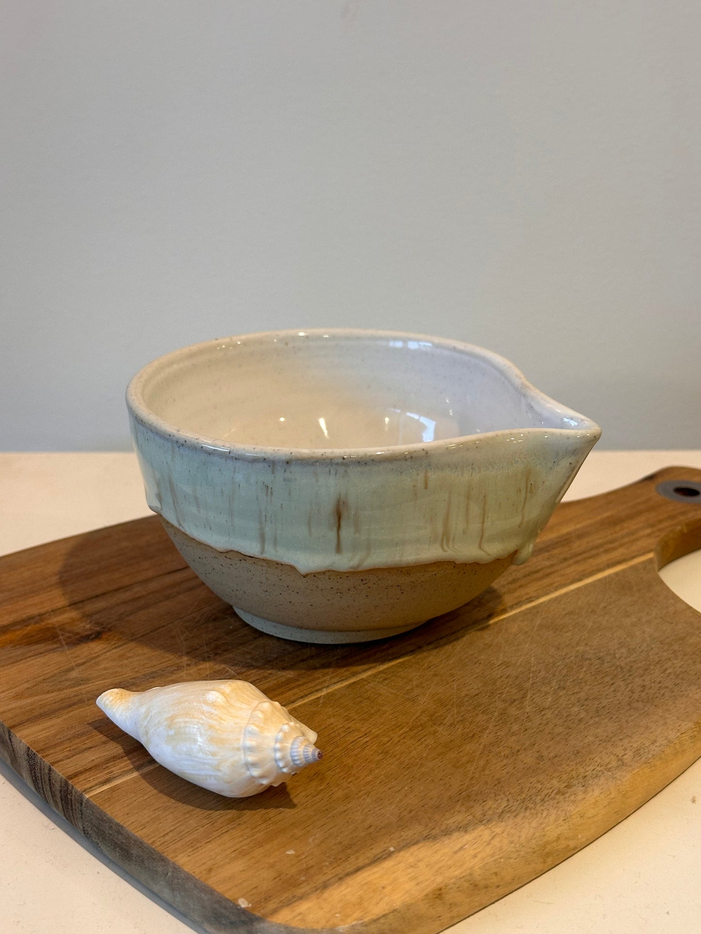 Drippy glaze handmade ceramic matcha bowls