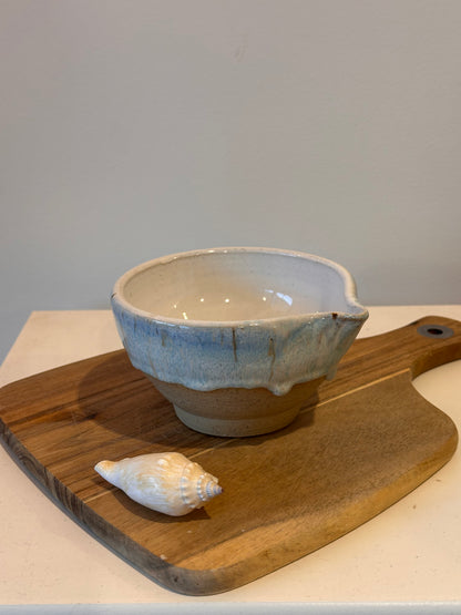 Drippy glaze handmade ceramic matcha bowls