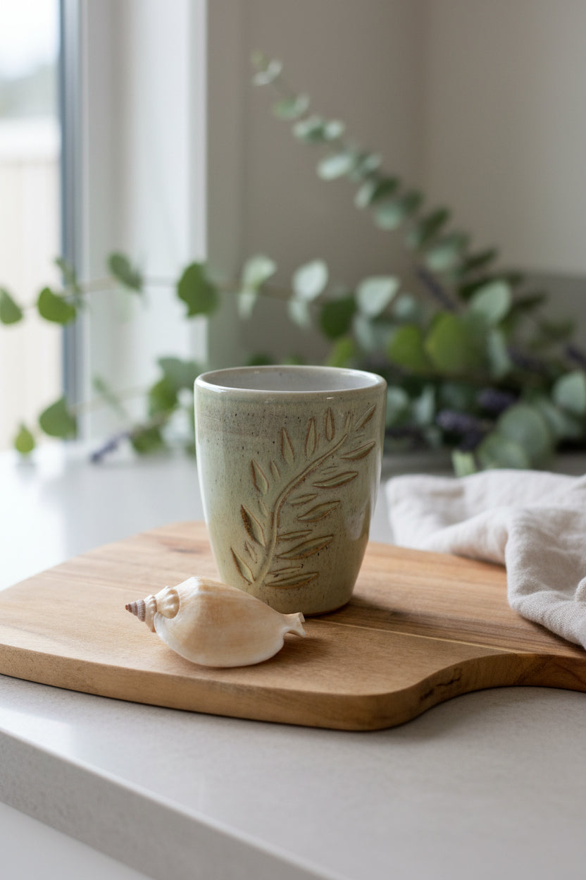 Carved Fern Cup