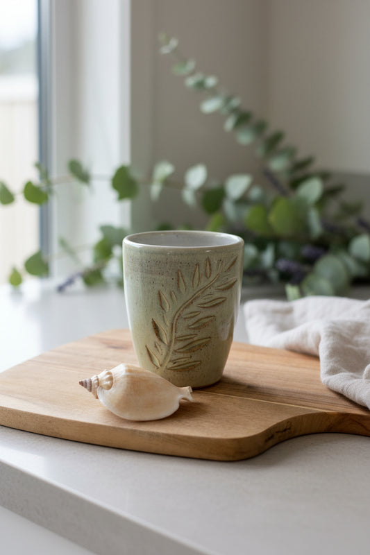 Carved Fern Cup