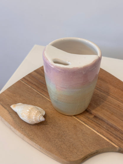 Watercolour Handmade Ceramic Travel Mugs