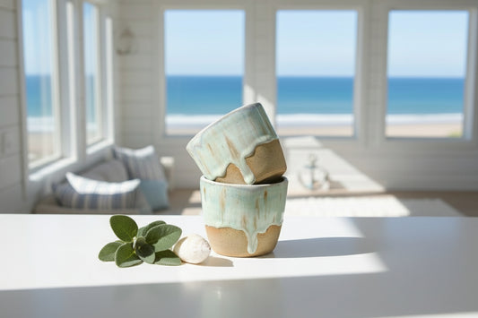 drippy glaze handmade ceramic mug - Veradee Designs 